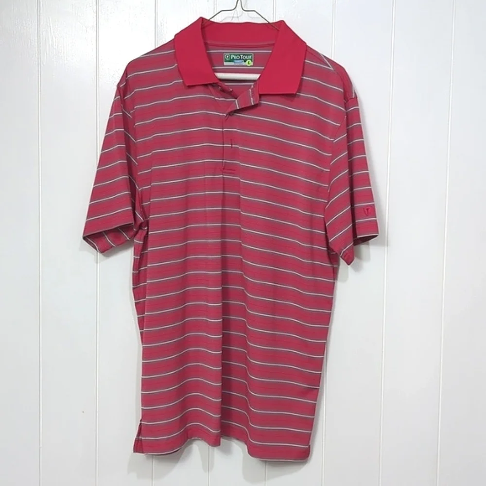 ❤️5/$25  Pro Tour Red Stripe Cool Fit Shirt